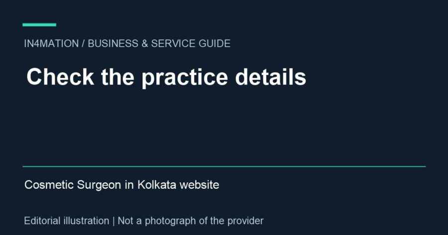 Editorial title card about checking a cosmetic surgery practice website